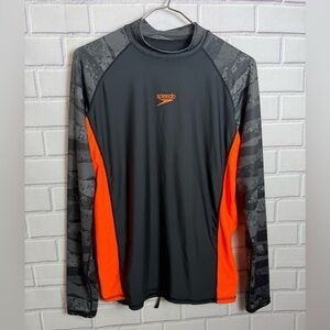 Speedo Men's Rash Guard swimwear/size L(tag180/100)